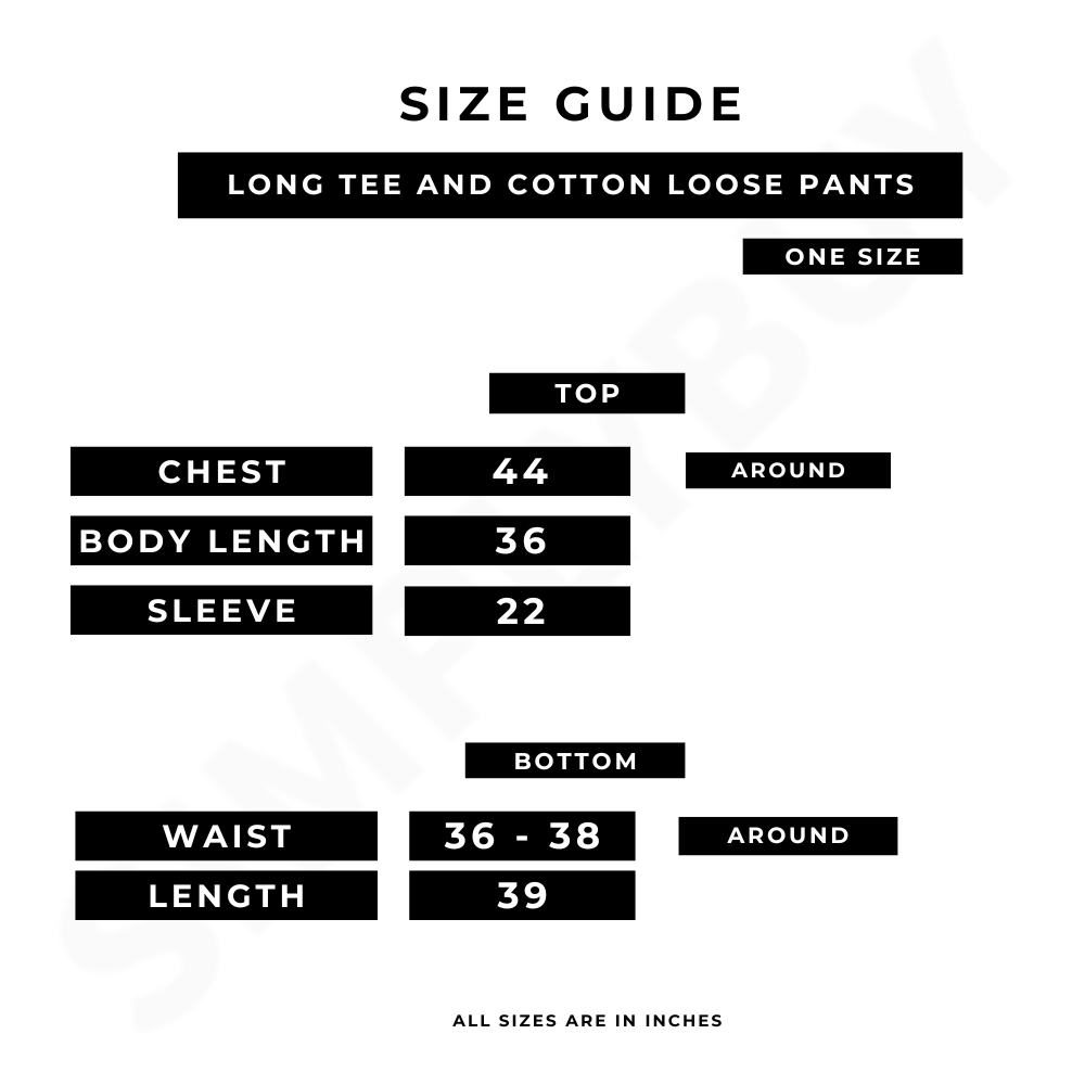 Maroon Meow Printed Long Tee And Cotton Loose Pant