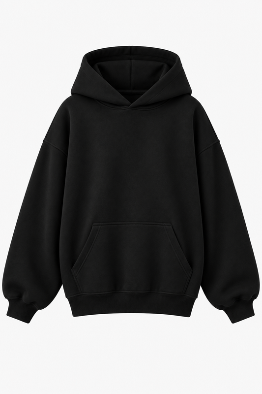 Essentials Oversized Hoodie – Black