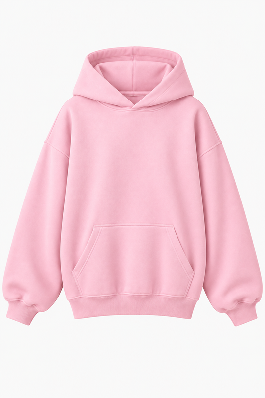 Essentials Oversized Hoodie  – Pink